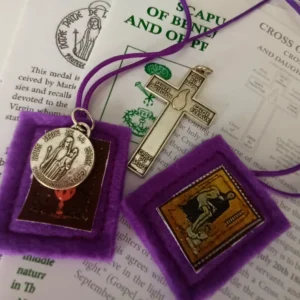 Escapulario Morado y Cruz del Buen Amparo